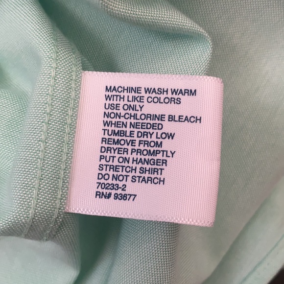 Stafford green long sleeve button down shirt men’s size XL - Picture 4 of 7